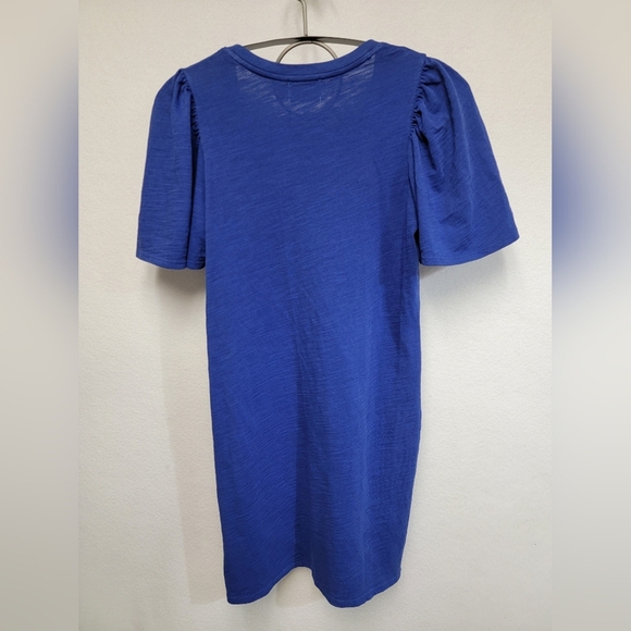 Nation LTD Anthropologie Mallory Dress Royal Blue 100% Cotton Size XS - Picture 3 of 11